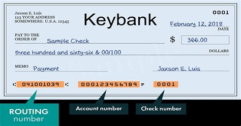 Wire Transfer Routing number 307070267. . Keybank routing number